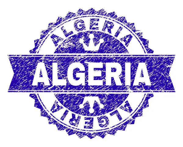 Sello de sello de ARGELIA con textura grunge con cinta — Archivo Imágenes Vectoriales