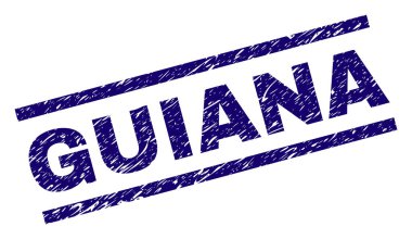 Grunge Guyanası damga mühür dokulu