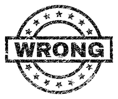 Dokulu yanlış damga mühür çizik