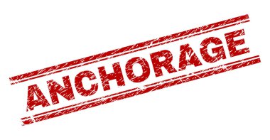 Dokulu Anchorage damga mühür çizik