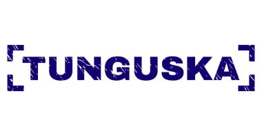 Dokulu Tunguska damga mühür köşeleri içinde çizik