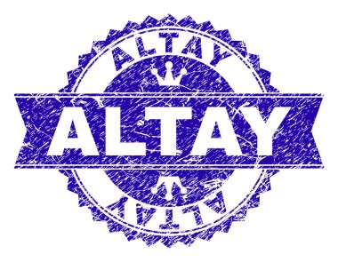 Kurdele ile dokulu Altay damga mühür çizik