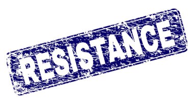 Yuvarlatılmış dikdörtgen damga grunge direnç çerçeveli