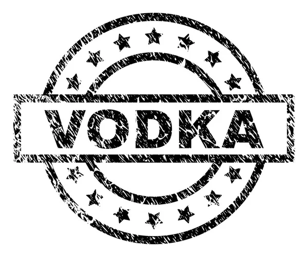 Zerkratzte texturierte Wodkastempel — Stockvektor