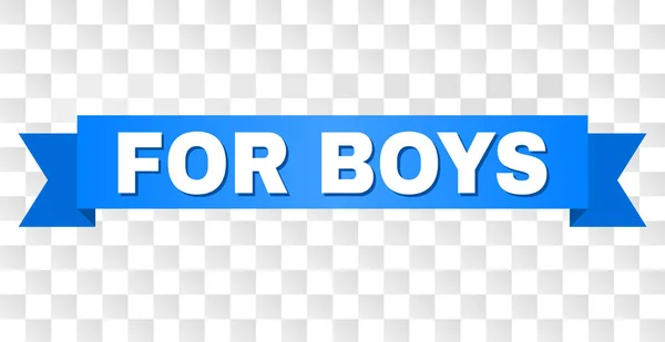 Blaues Band mit für Jungen Titel — Stockvektor