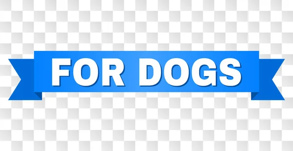 Синяя полоса с для названия собак — стоковый вектор