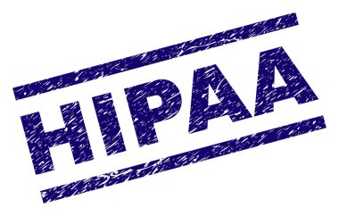 Dokulu HIPAA damga mühür çizik