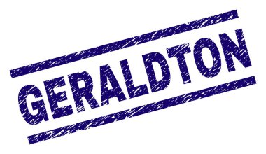 Dokulu Geraldton damga mühür çizik