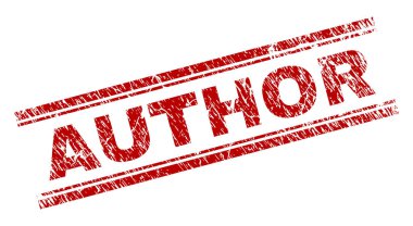 Dokulu yazar damga mühür çizik