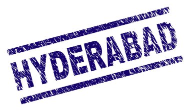 Dokulu Hyderabad damga mühür çizik