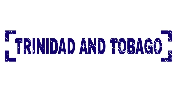 Grunge strutturato TRINIDAD e TOBAGO sigillo timbro tra gli angoli — Vettoriale Stock