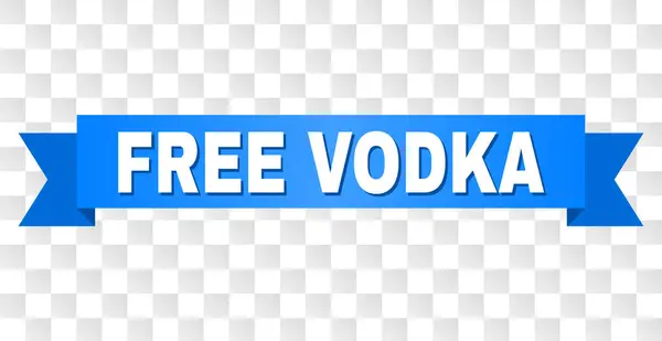 Blaues Band mit kostenloser Wodka-Beschriftung — Stockvektor