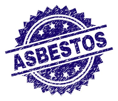 Dokulu asbest damga mühür çizik