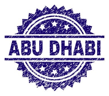 Abu Dabi damga mühür grunge dokulu
