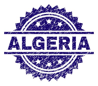 Dokulu Cezayir damga mühür çizik