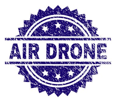 Grunge hava dron damga mühür dokulu