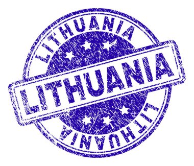 Dokulu Litvanya damga mühür çizik