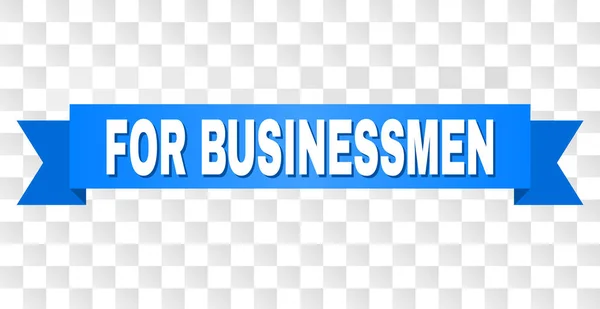 Blauer Streifen mit Text für Geschäftsleute — Stockvektor