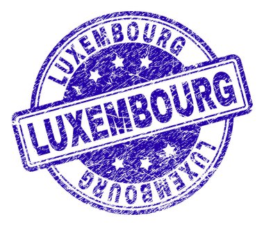 Grunge Lüksemburg damga mühür dokulu