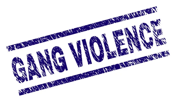 Selo de selo de VIOLÊNCIA GANG texturizado Grunge —  Vetores de Stock