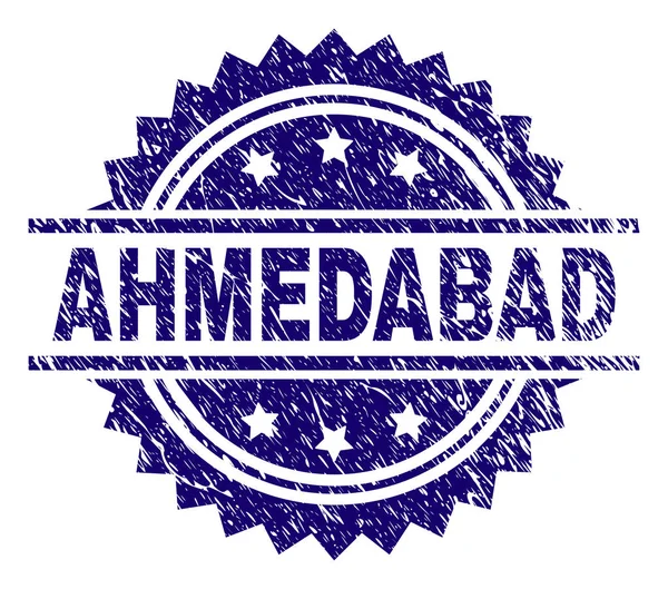 Grunge texturált Ahmedabad pecsétbélyeg — Stock Vector