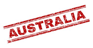 Dokulu Avustralya damga mühür çizik