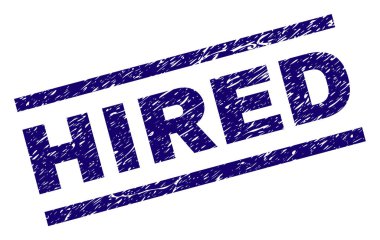 Dokulu işe alınan damga mühür çizik