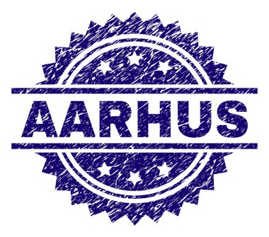 Grunge Aarhus damga mühür dokulu