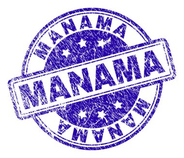 Dokulu Manama damga mühür çizik