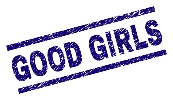 Grunge Texturé GOOD GIRLS Stamp Seal — Image vectorielle