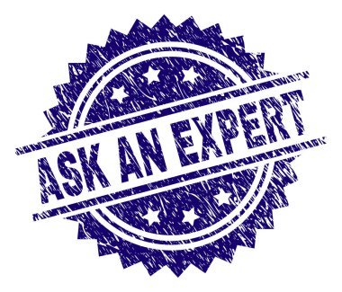 Dokulu çizik bir uzman damga mühür sormak