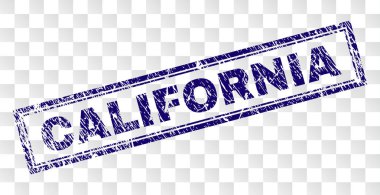 Çizik California dikdörtgen damgası
