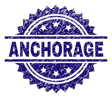 Dokulu Anchorage damga mühür çizik