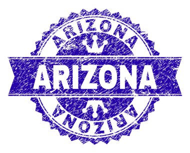 Dokulu Arizona damga mühür kurdele ile çizik