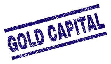 Dokulu altın sermaye damga mühür çizik