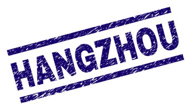 Dokulu Hangzhou damga mühür çizik