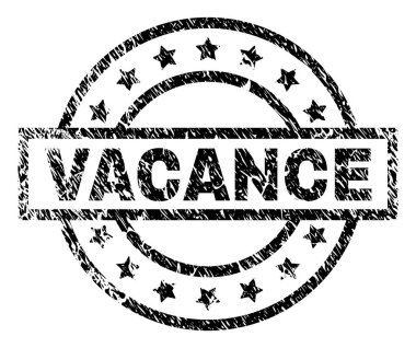 Dokulu Vacance damga mühür çizik