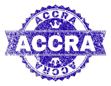 Dokulu Accra damga mühür kurdele ile çizik