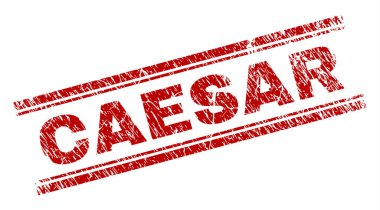 Dokulu Sezar damga mühür çizik