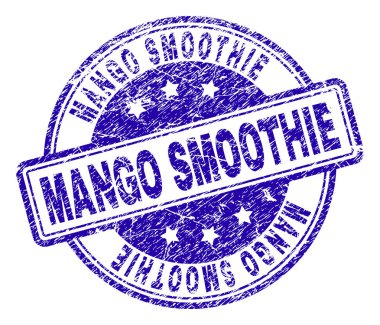 Mango Smoothie damga mühür grunge dokulu