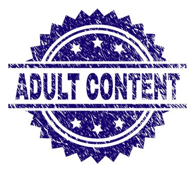 Grunge yetişkin içerik damga mühür dokulu