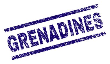 Grunge Grenadinler damga mühür dokulu