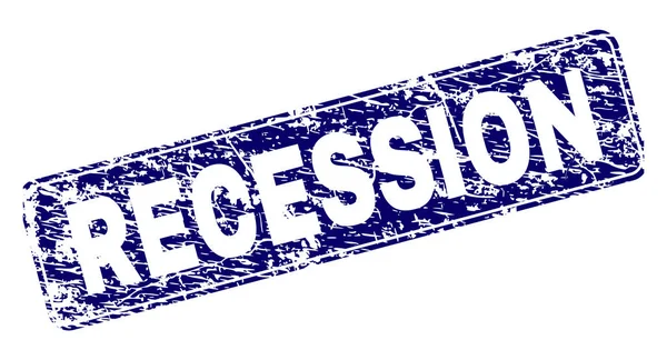 Yuvarlatılmış dikdörtgen damga grunge durgunluk çerçeveli