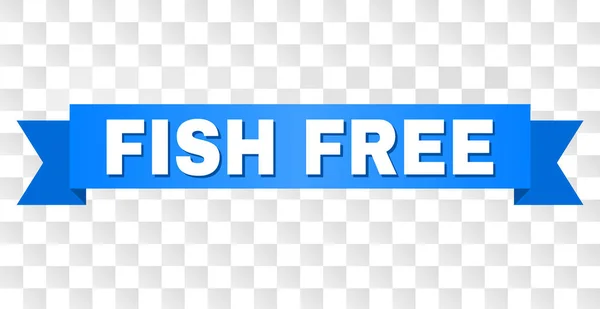 Rayas azules con FISH FREE Title — Vector de stock