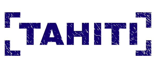 Grunge texturizado selo TAHITI dentro cantos —  Vetores de Stock