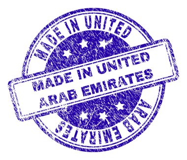 Birleşik Arap Emirlikleri damga mühür içinde yapılan dokulu çizik