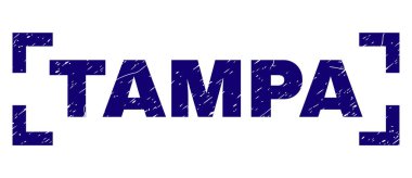 Grunge Tampa damga mühür köşeler arasında dokulu