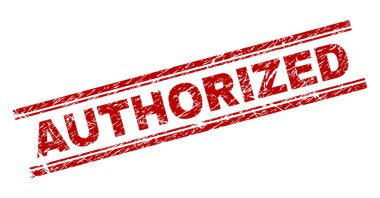 Dokulu yetkili damga mühür çizik