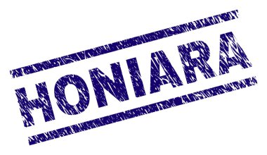 Dokulu Honiara damga mühür çizik