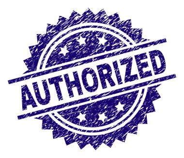 Dokulu yetkili damga mühür çizik